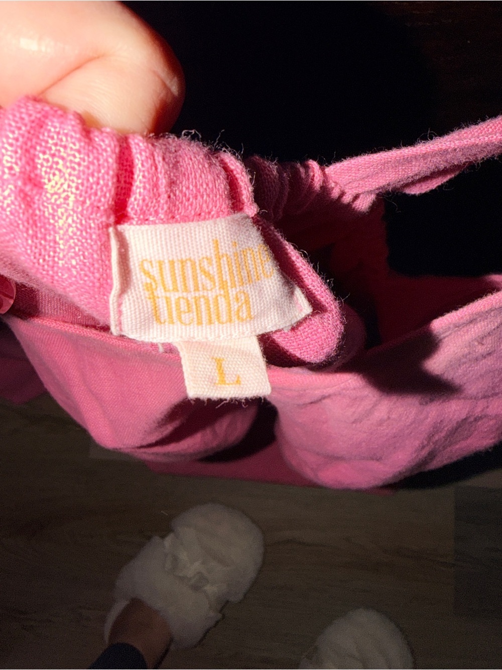 Sunshine Tienda, Pink V-Neck Ruffle Sleeve Maxi Dress, L - Picture 4 of 4